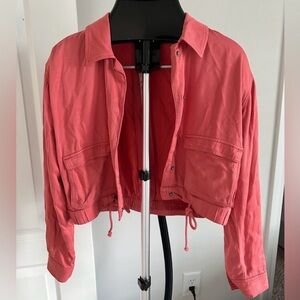 Splendid Coral Crop Top Blazer/ Top